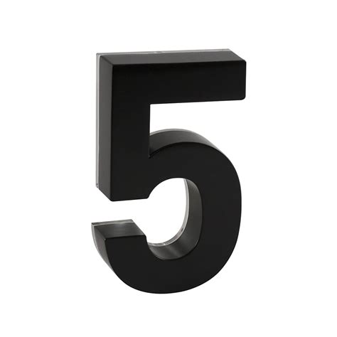 taymor backlit led 6-inch black metal house number|taymor backlit led house numbers.